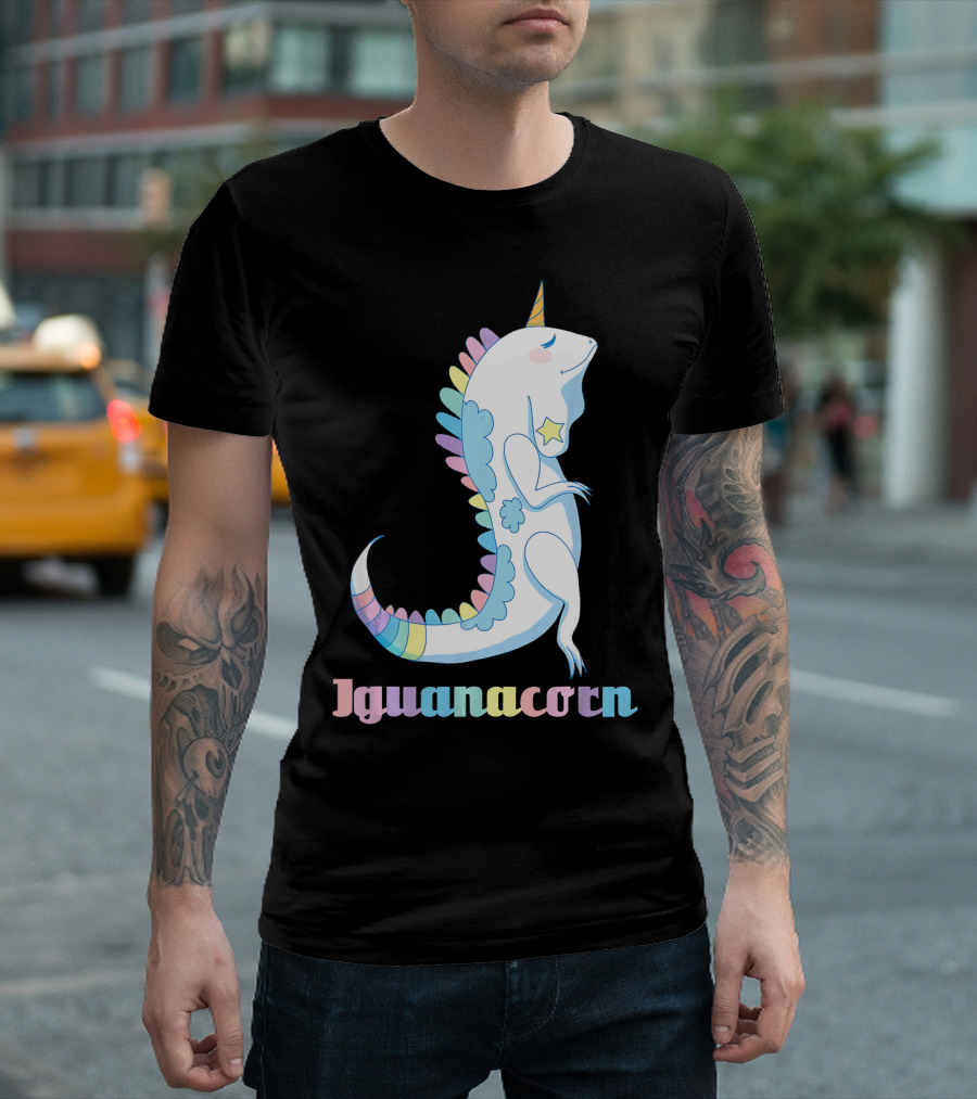 Iguanacorn Iguana Unicorn Magical Reptil Fantasy Creature T-Shirt