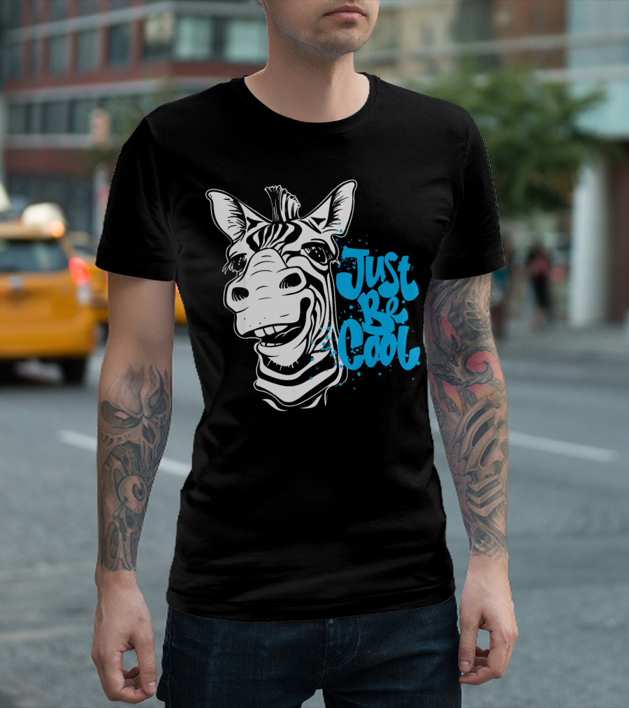 Just Be Cool Zebra T-Shirt