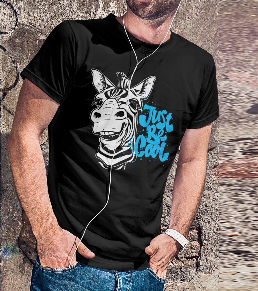 Just Be Cool Zebra T-Shirt