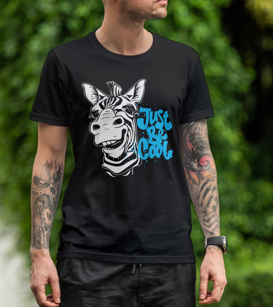 Just Be Cool Zebra T-Shirt