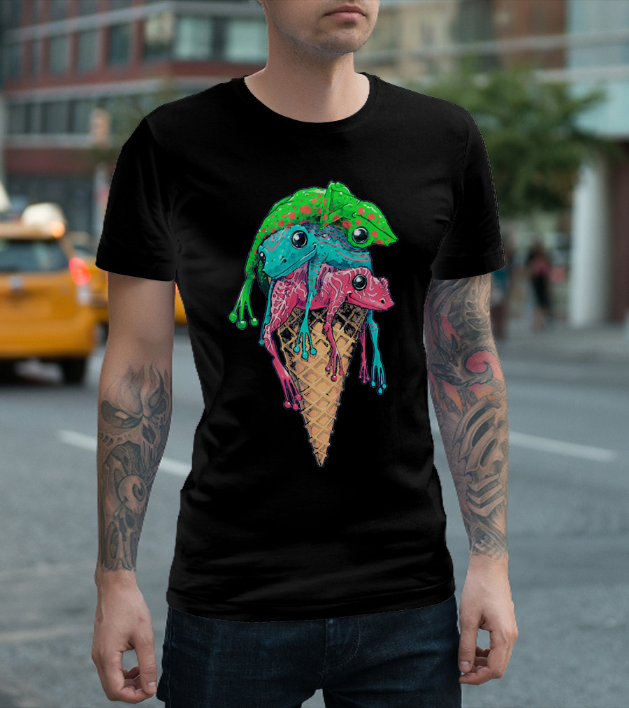 Frog Icecream Cool T-Shirt
