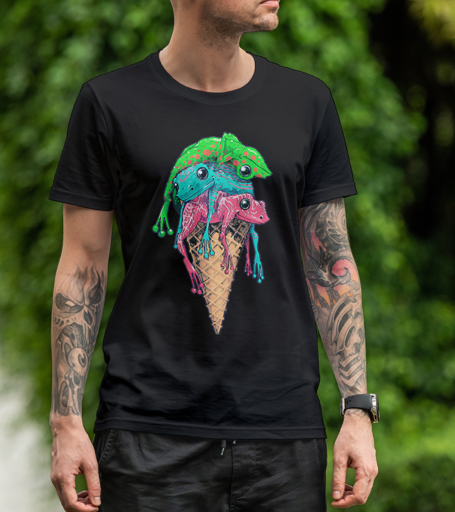 Frog Icecream Cool T-Shirt