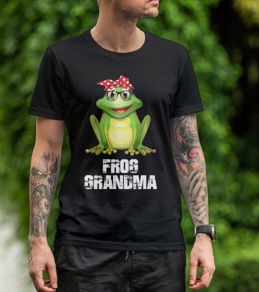 Frog Grandma Nana Mothers Birthday T-Shirt
