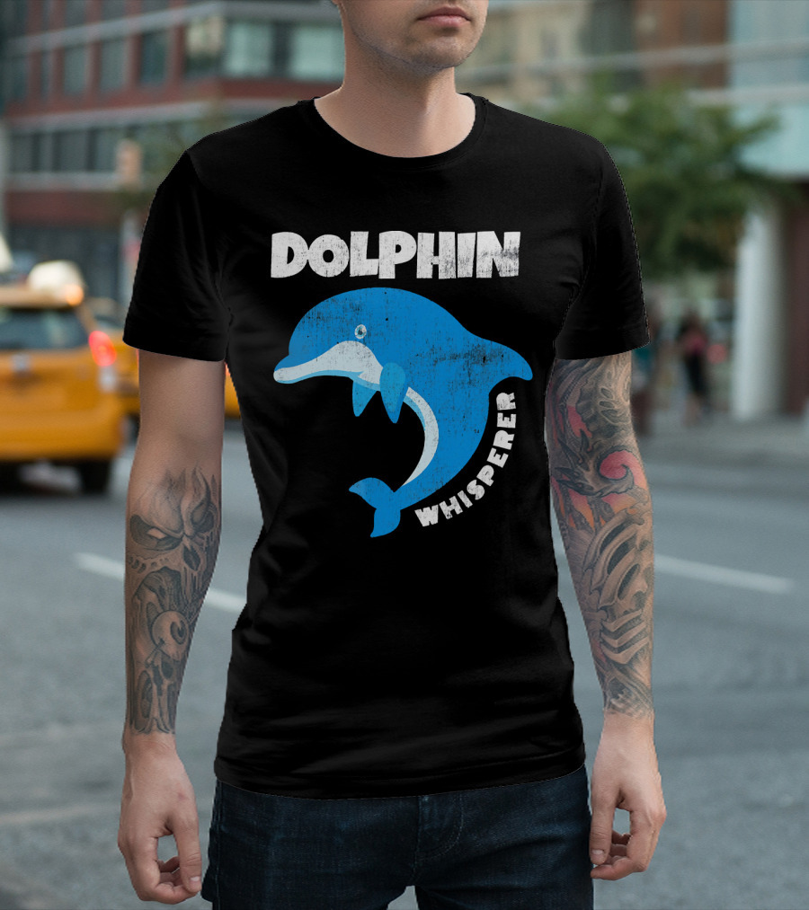 Dolphin Whisperer Blue Dolphin T-Shirt