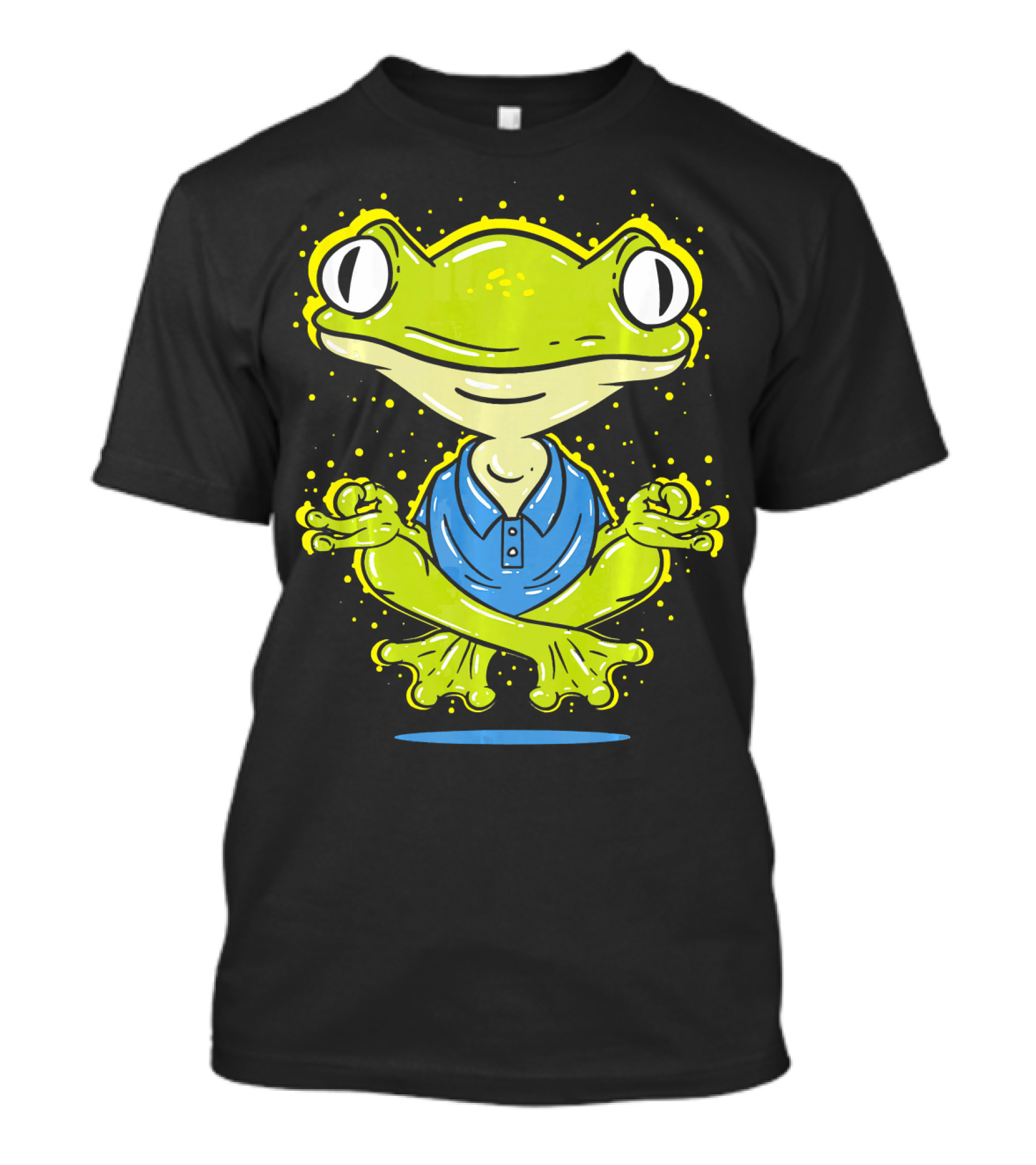 Yoga Meditation Frog Philosophy Humor T-Shirt