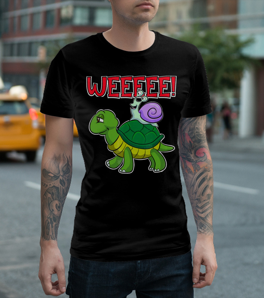WEEEEE Funny Turtle Snail Running T-Shirt
