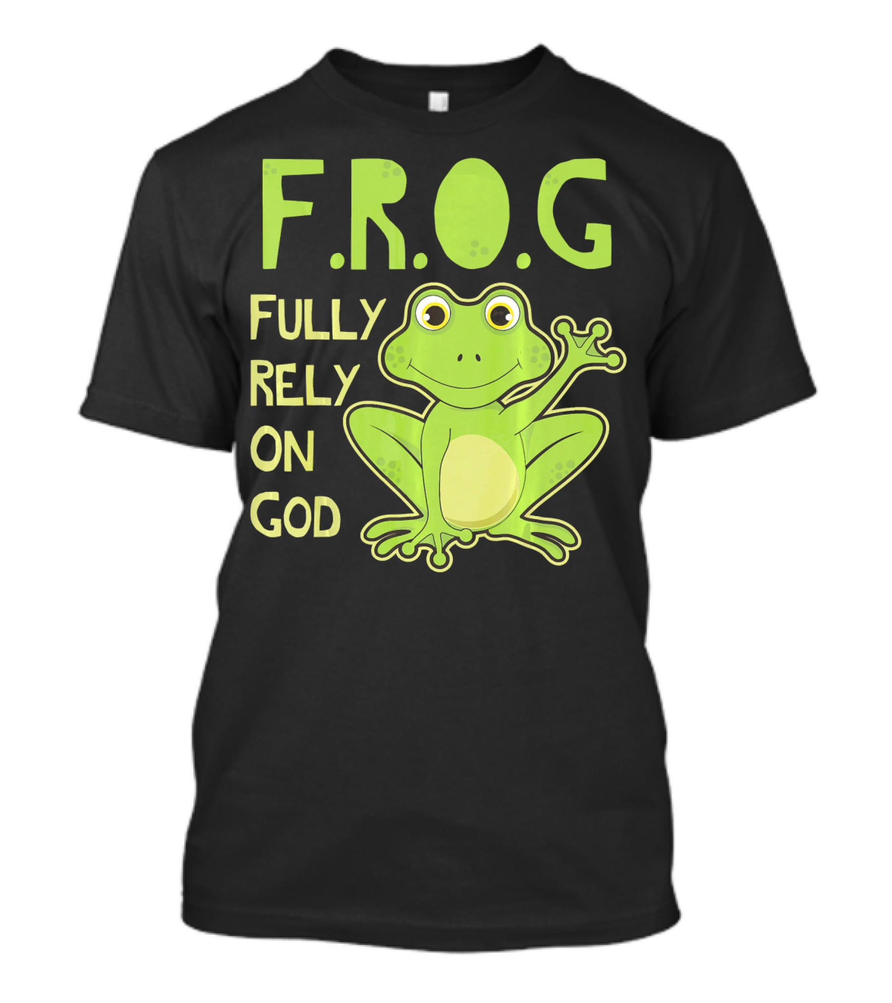 F.R.O.G Fully Rely On God Christian Frog Lover T-Shirt