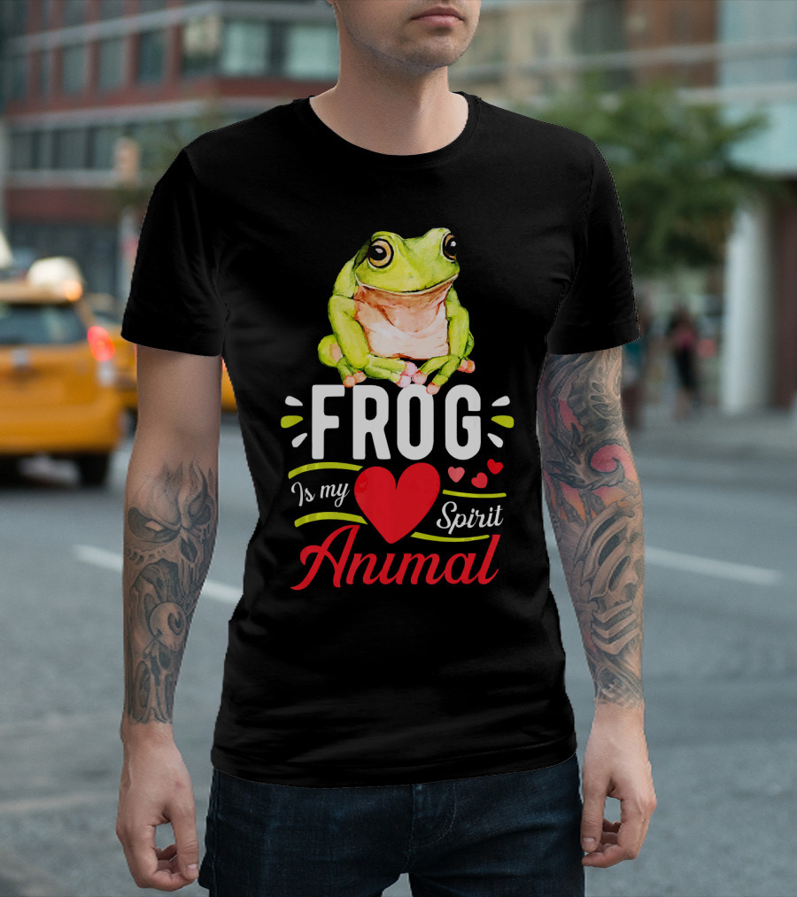 Frog Is My Heart Spirit Animal Cute Frog T-Shirt