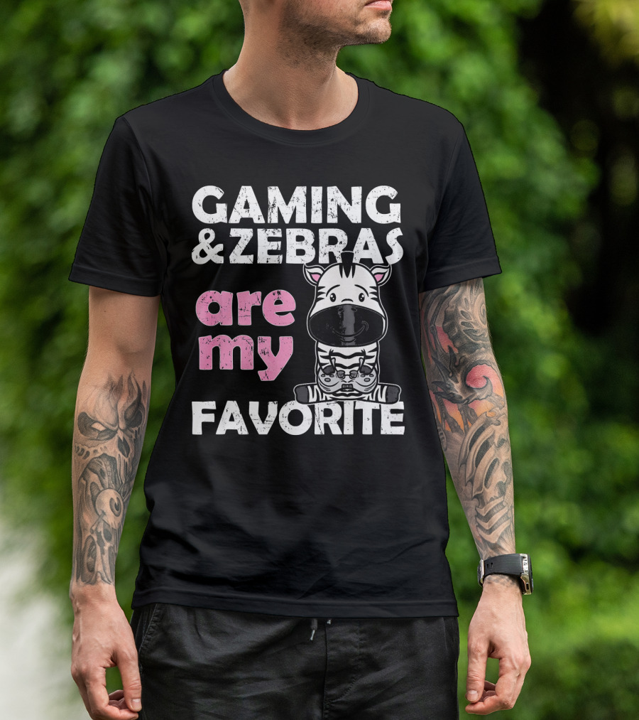 GAMING ZEBRAS ARE MY FAVORITE GAMER T-Shirt
