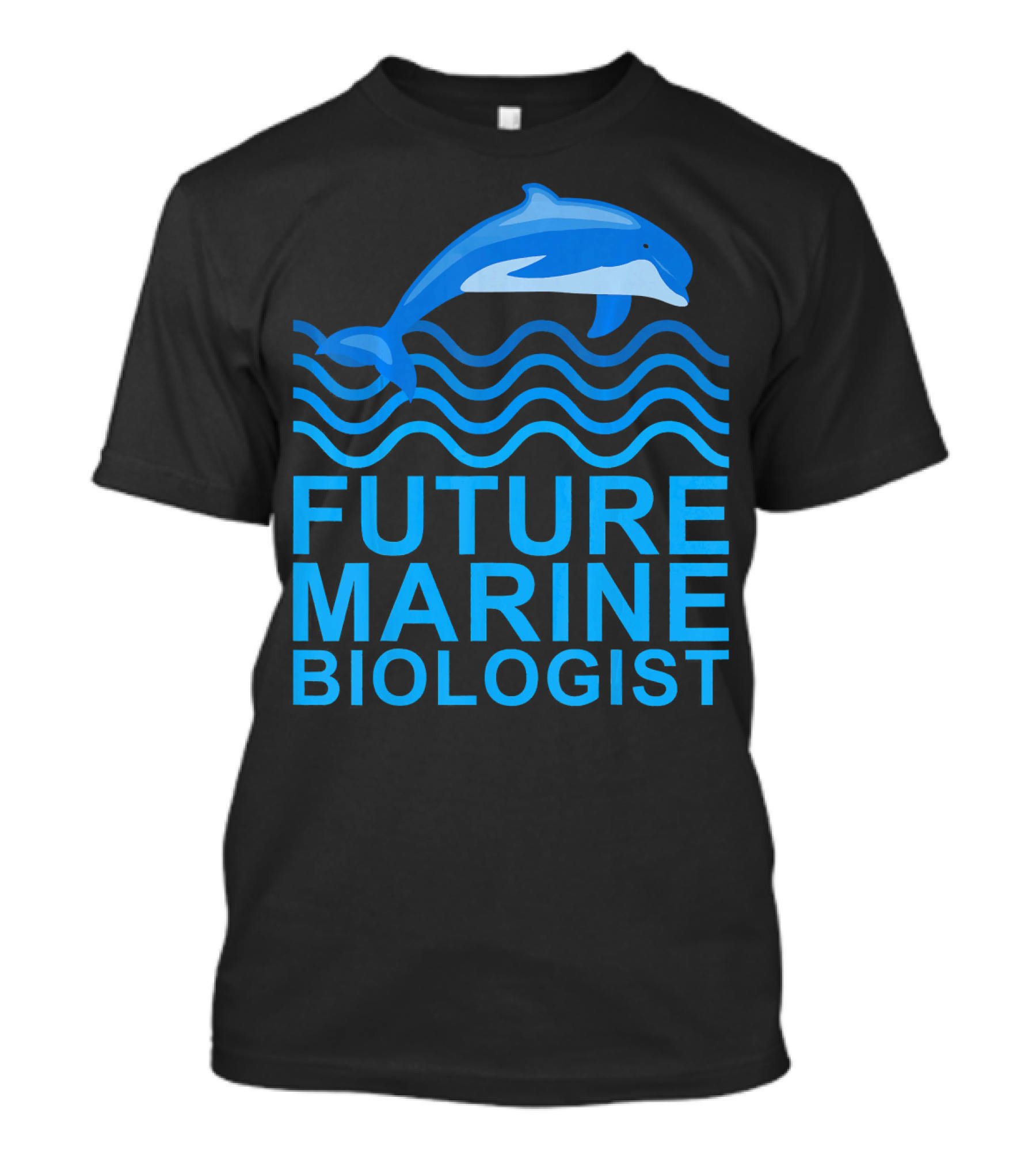 Future Marine Biologist Dolphin Waves T-Shirt