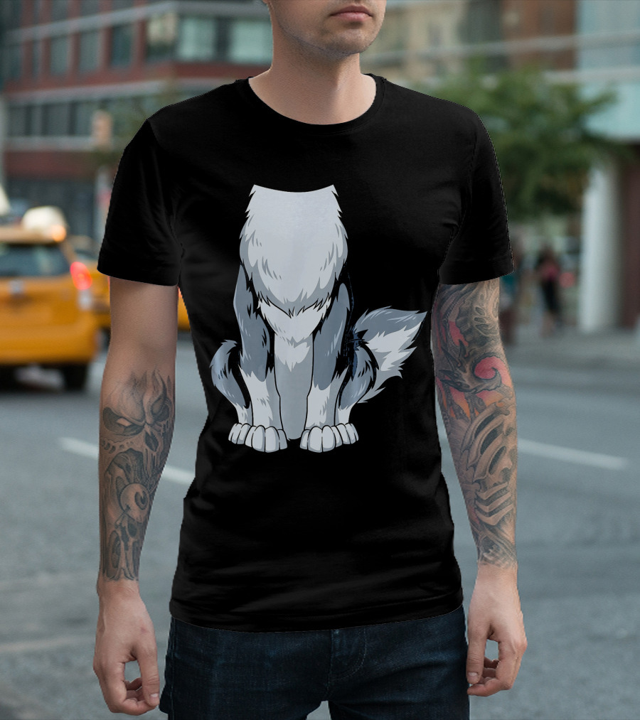 Easy Wolf Costume Wolf Body Headless Wolf T-Shirt