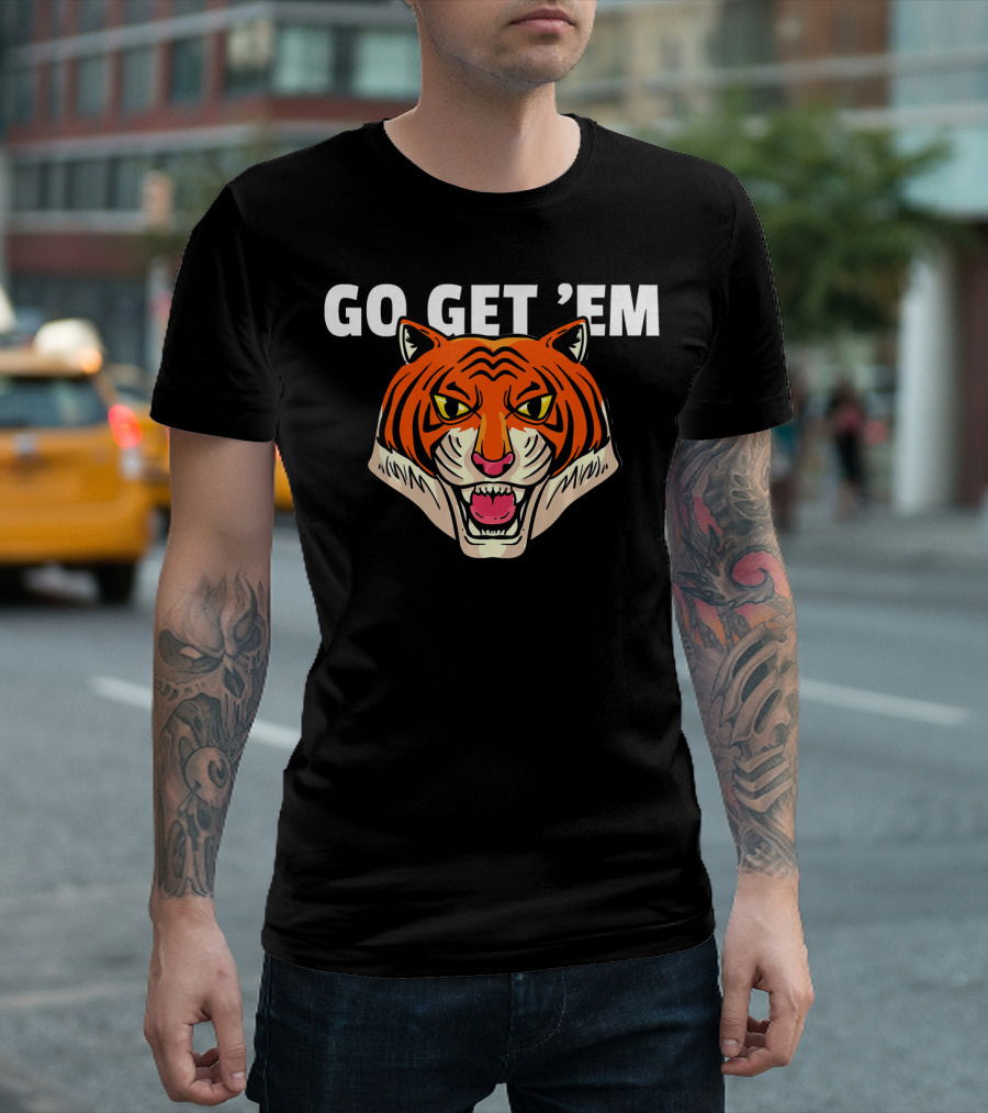 GO GET 'EM TIGER Face T-Shirt