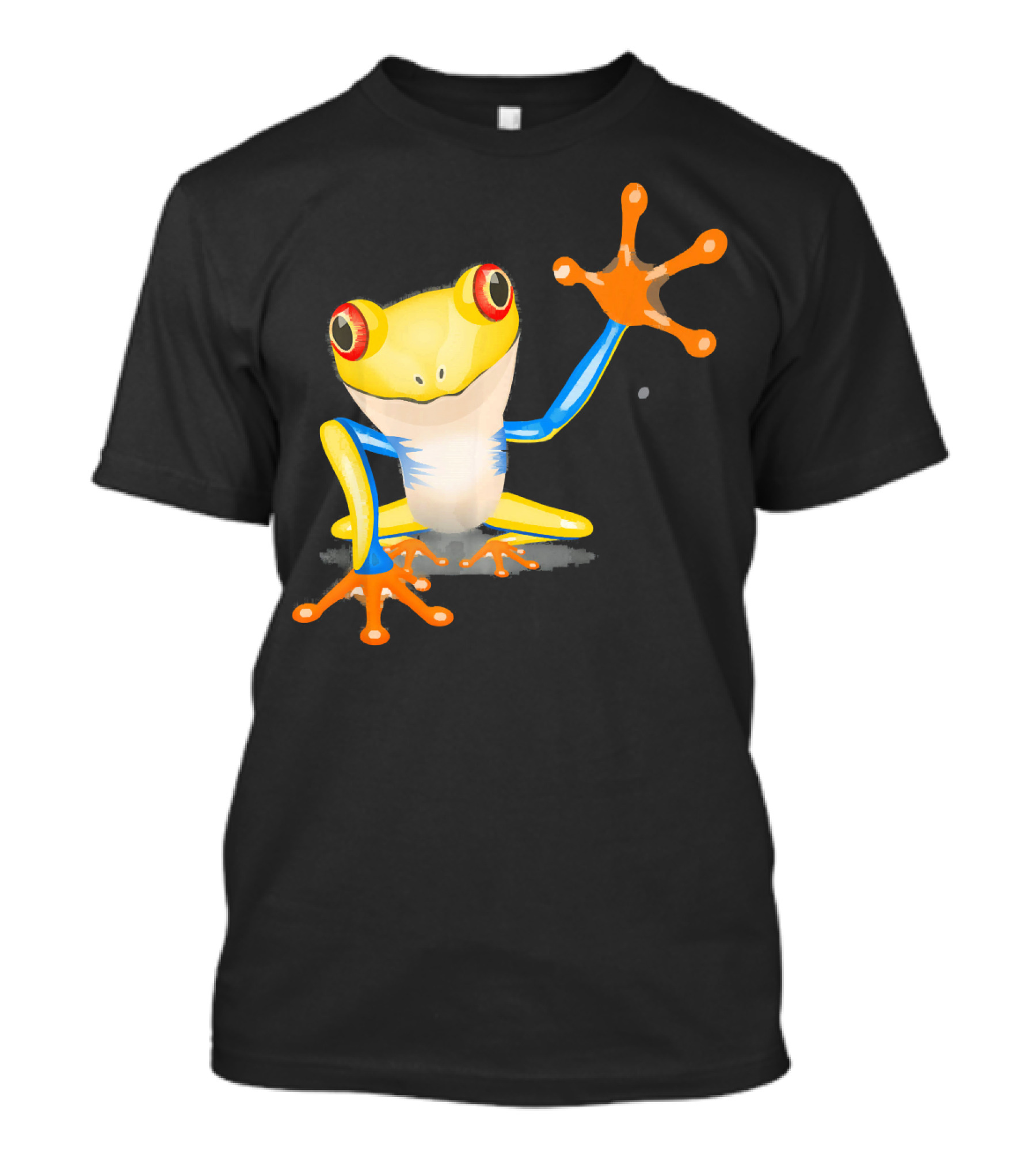 Frog Friendly Frog High-Five Bright Colors T-Shirt