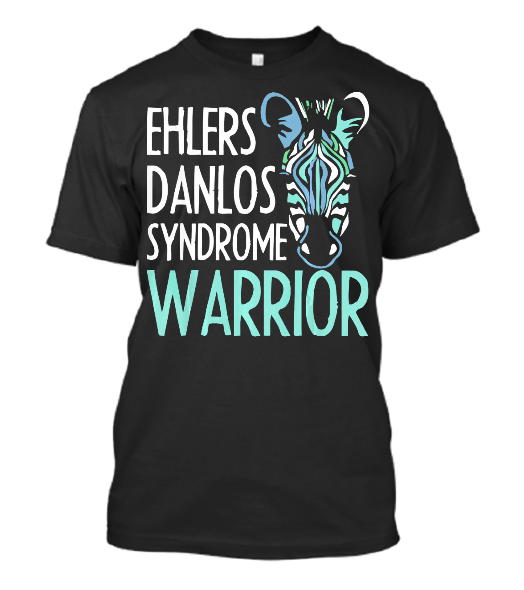 Ehlers Danlos Syndrome Warrior Zebra EDS Aware T-Shirt