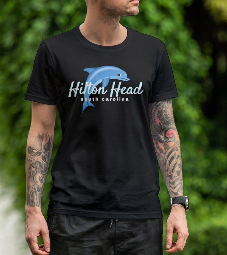 Hilton Head South Carolina Dolphin Hilton T-Shirt