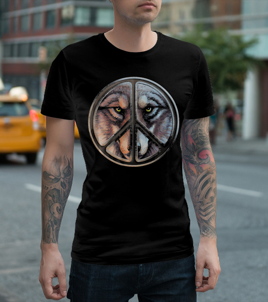 Dreaming Dragon Peace Wolf T-Shirt