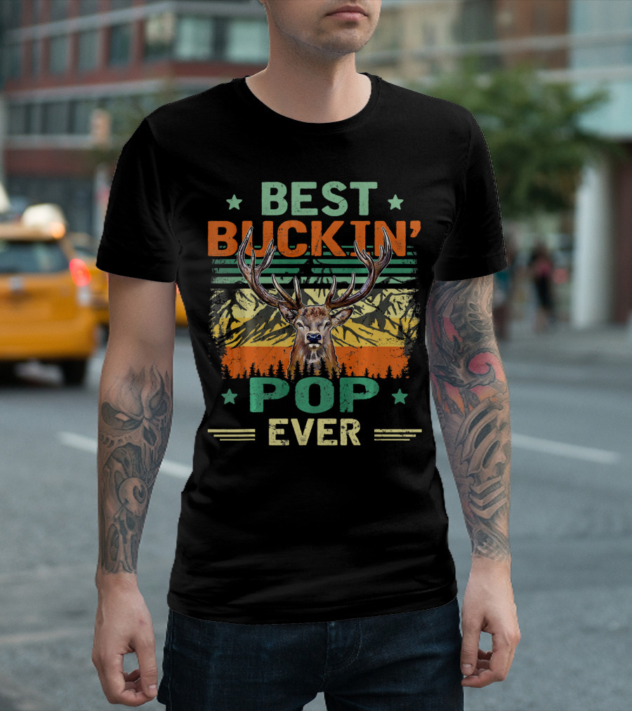 BEST BUCKIN' POP EVER DEER HUNTER VINTAGE T-Shirt