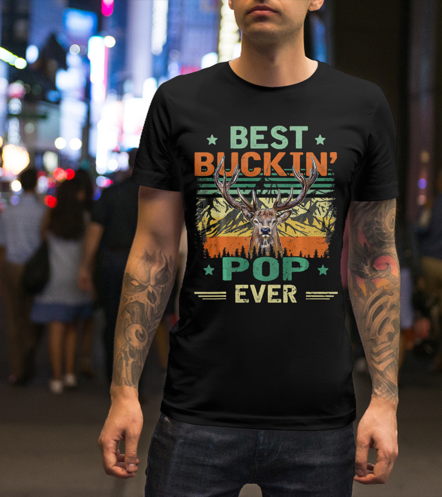 BEST BUCKIN' POP EVER DEER HUNTER VINTAGE T-Shirt