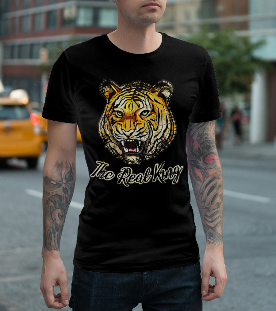 The Real King Siberian Tiger Face T-Shirt