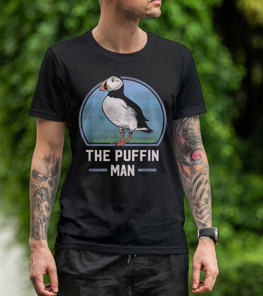 The Puffin Man Bird Lover Cute Beak T-Shirt