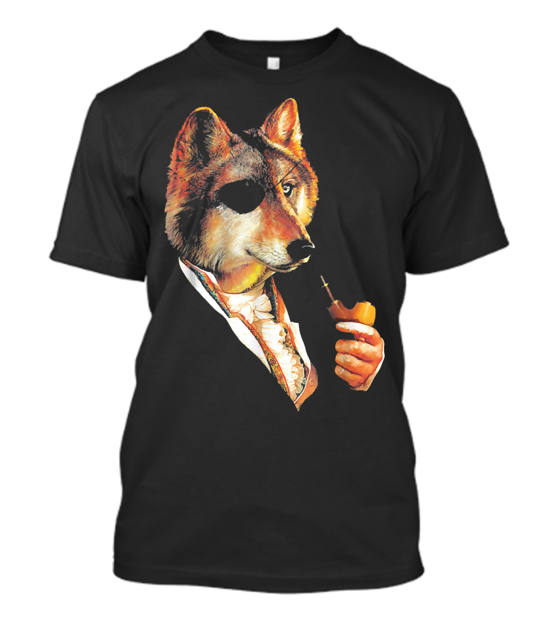 The Wolf Father Pipe Smoking Aristocrat T-Shirt