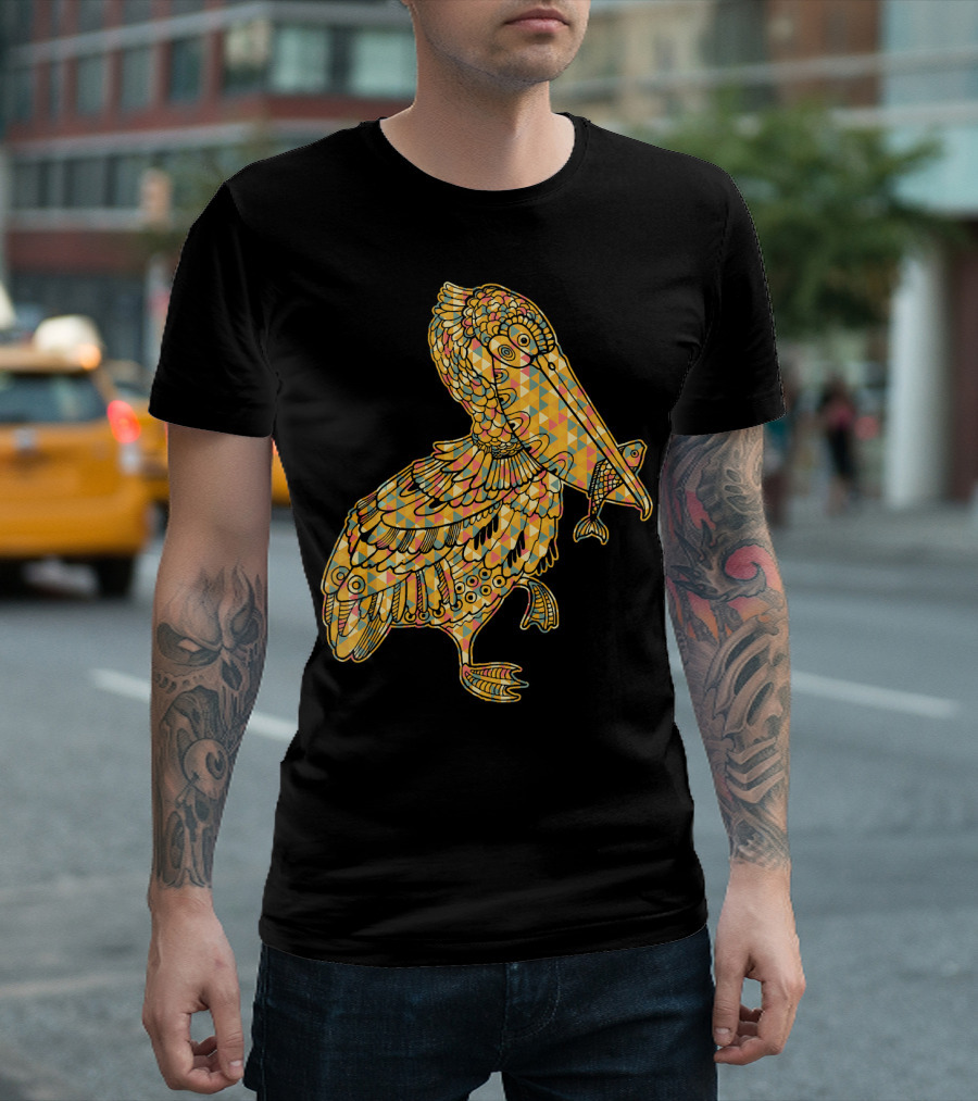 Pelican Pelican Geometric Patterned T-Shirt