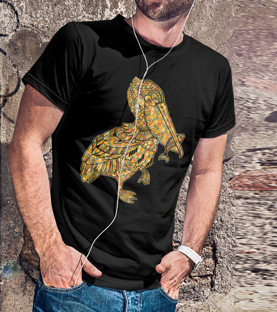 Pelican Pelican Geometric Patterned T-Shirt