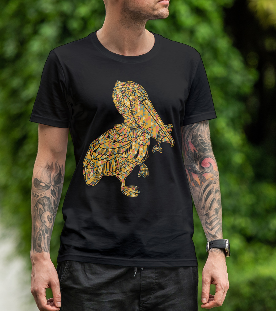 Pelican Pelican Geometric Patterned T-Shirt