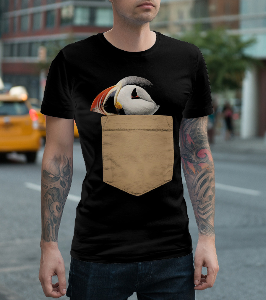 Puffin Lover Puffin In My Pocket T-Shirt