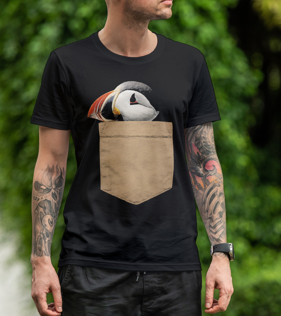 Puffin Lover Puffin In My Pocket T-Shirt