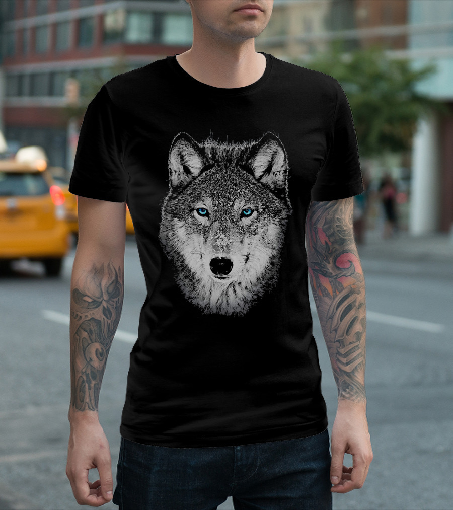 The Leader Of The Wolf Pack With The Daring Eyes Of A Wolf T-Shirt