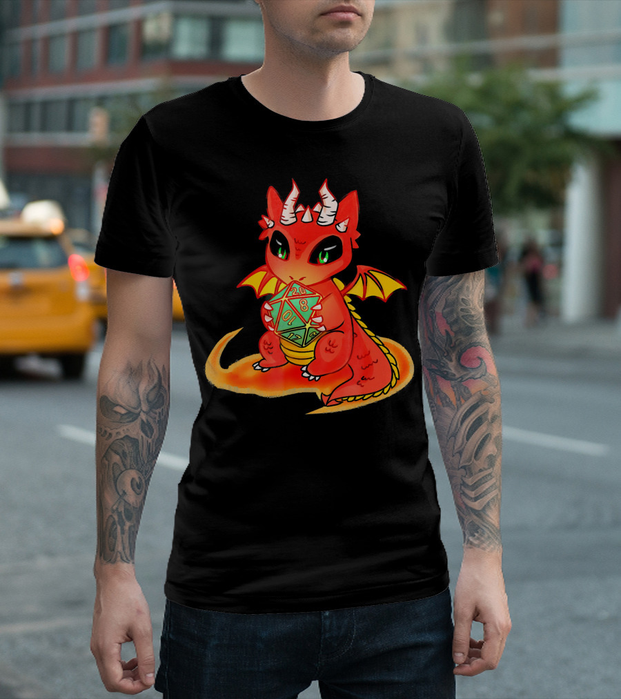 Role Playing Dragon Dice Adventure Dragon Ta T-Shirt