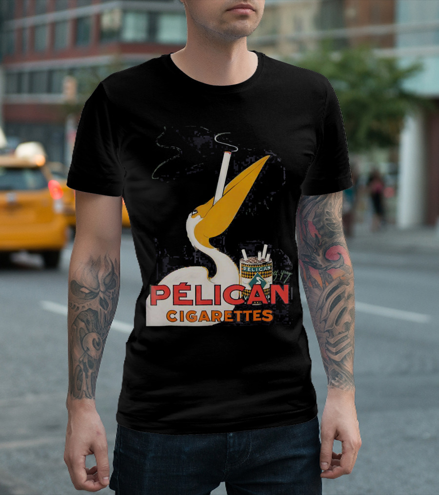 Pélican Cigarettes Vintage Ad Lou T-Shirt