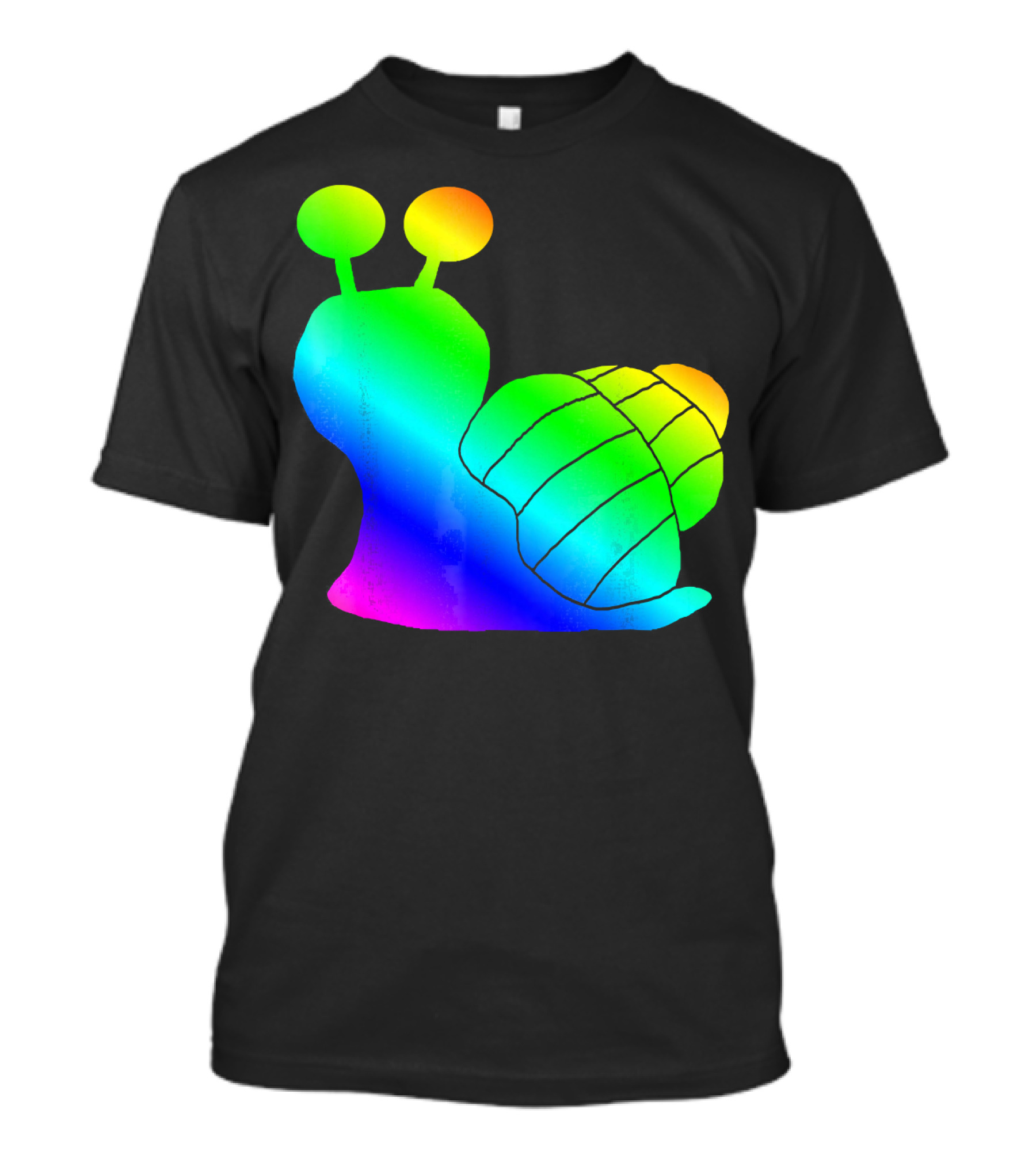 Rainbow Snail Colorful Spectrum T-Shirt