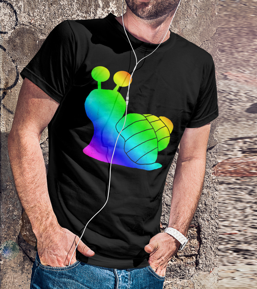 Rainbow Snail Colorful Spectrum T-Shirt