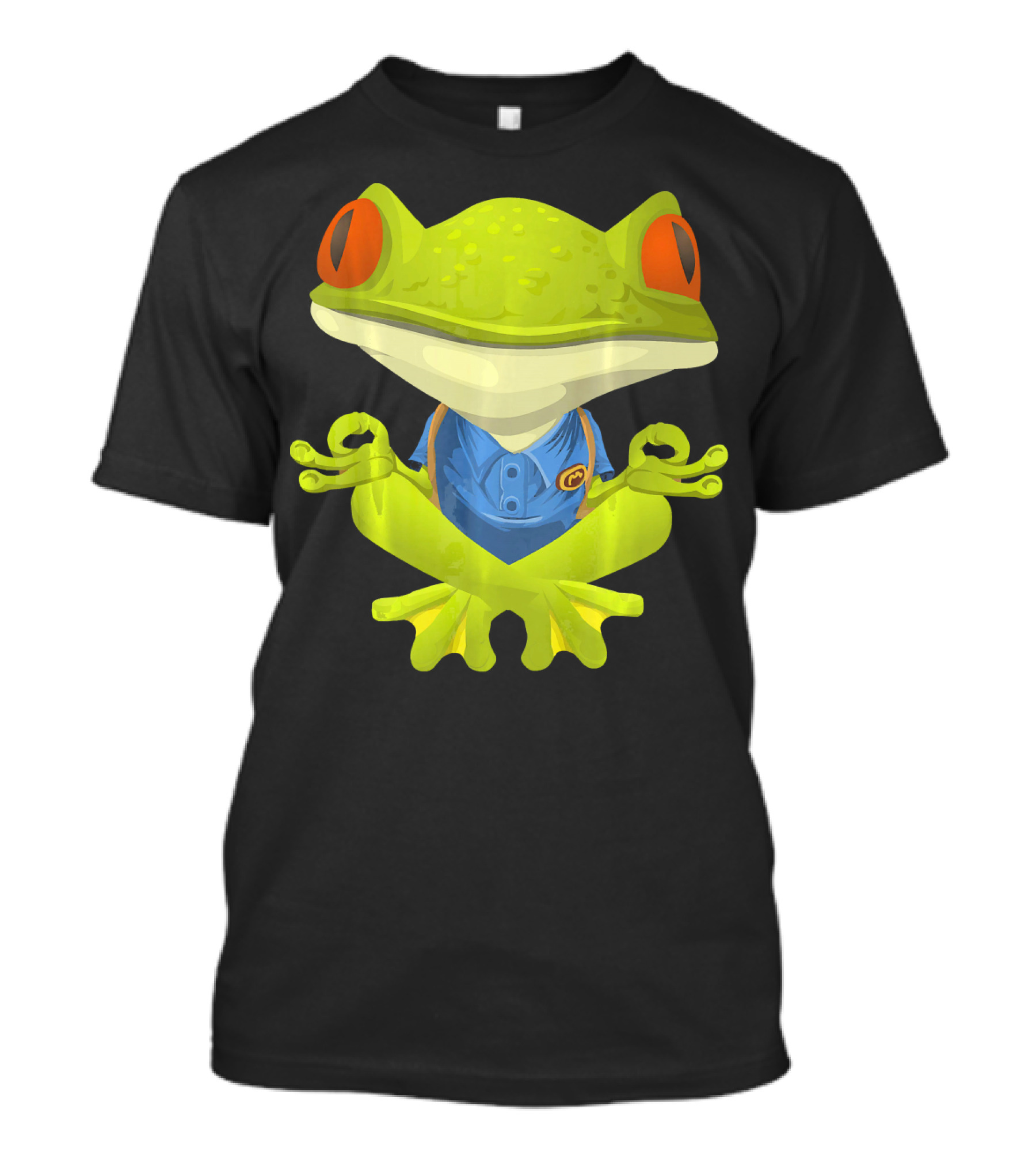Red Eye Frog Yoga Meditation Shirt Yoga T-Shirt