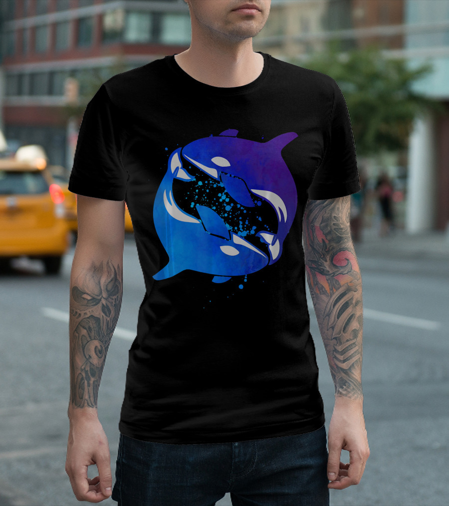 Orca Killer Whale Yin Yang Ocean Harmony T-Shirt