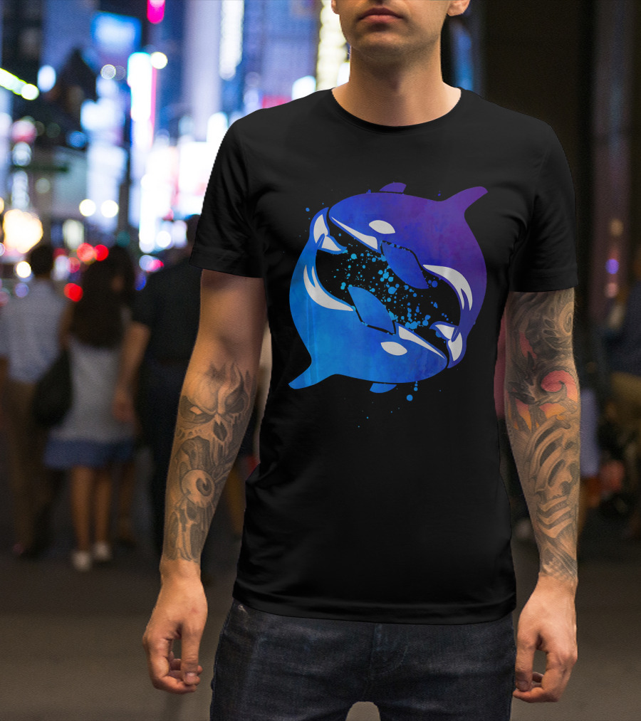 Orca Killer Whale Yin Yang Ocean Harmony T-Shirt