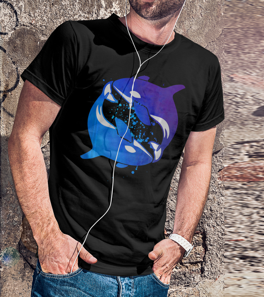 Orca Killer Whale Yin Yang Ocean Harmony T-Shirt