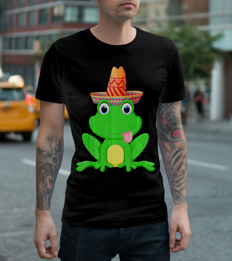 Sombrero Frog Mexican Cinco De Mayo T-Shirt