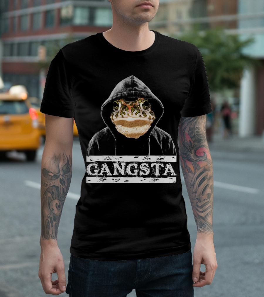 Gangsta Frog Lover Funny Toad Owner Women Me T-Shirt