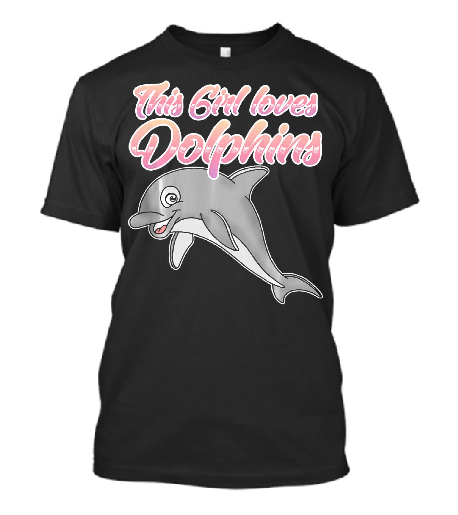 This Girl Loves Dolphins Cute Dolphin T-Shirt