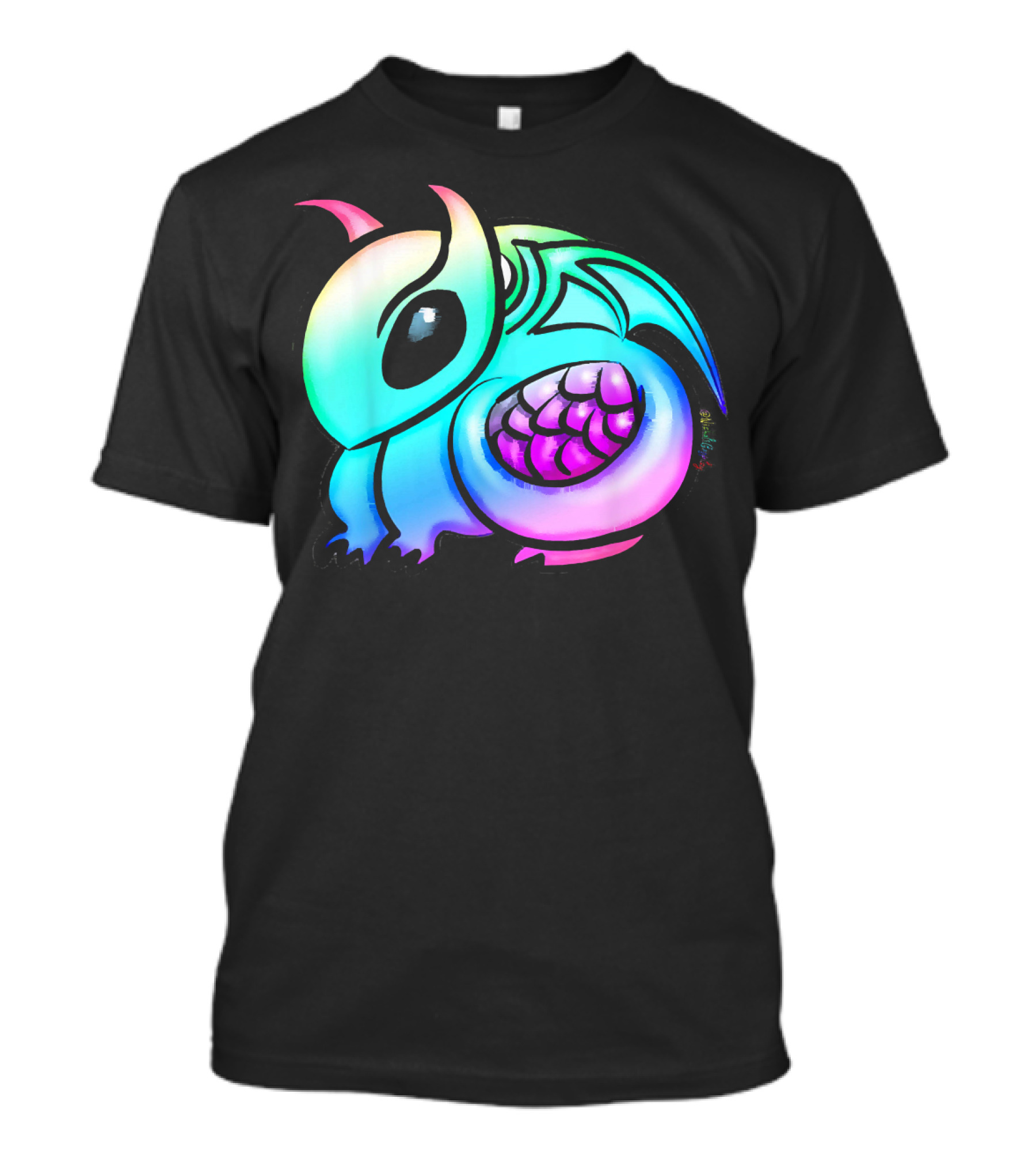 Rainbow Dragon Pastel Fantasy Animal Lover T-Shirt