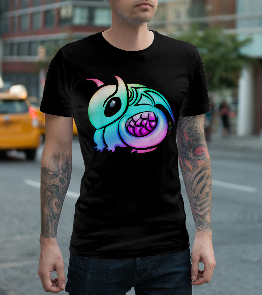 Rainbow Dragon Pastel Fantasy Animal Lover T-Shirt