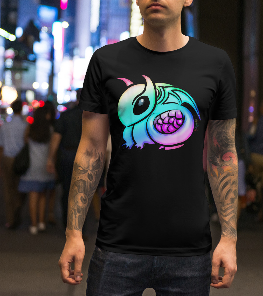 Rainbow Dragon Pastel Fantasy Animal Lover T-Shirt