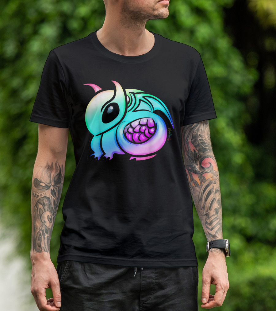 Rainbow Dragon Pastel Fantasy Animal Lover T-Shirt