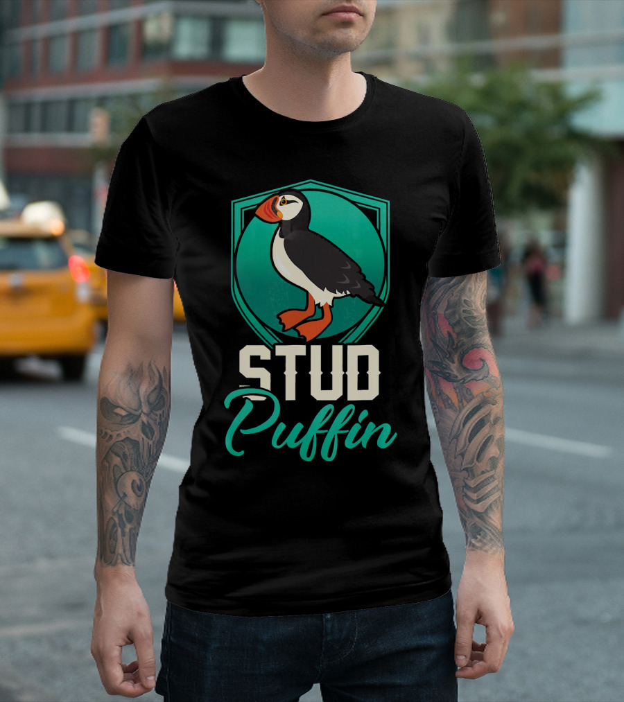 Stud Puffin Seabird Animal Lover T-Shirt