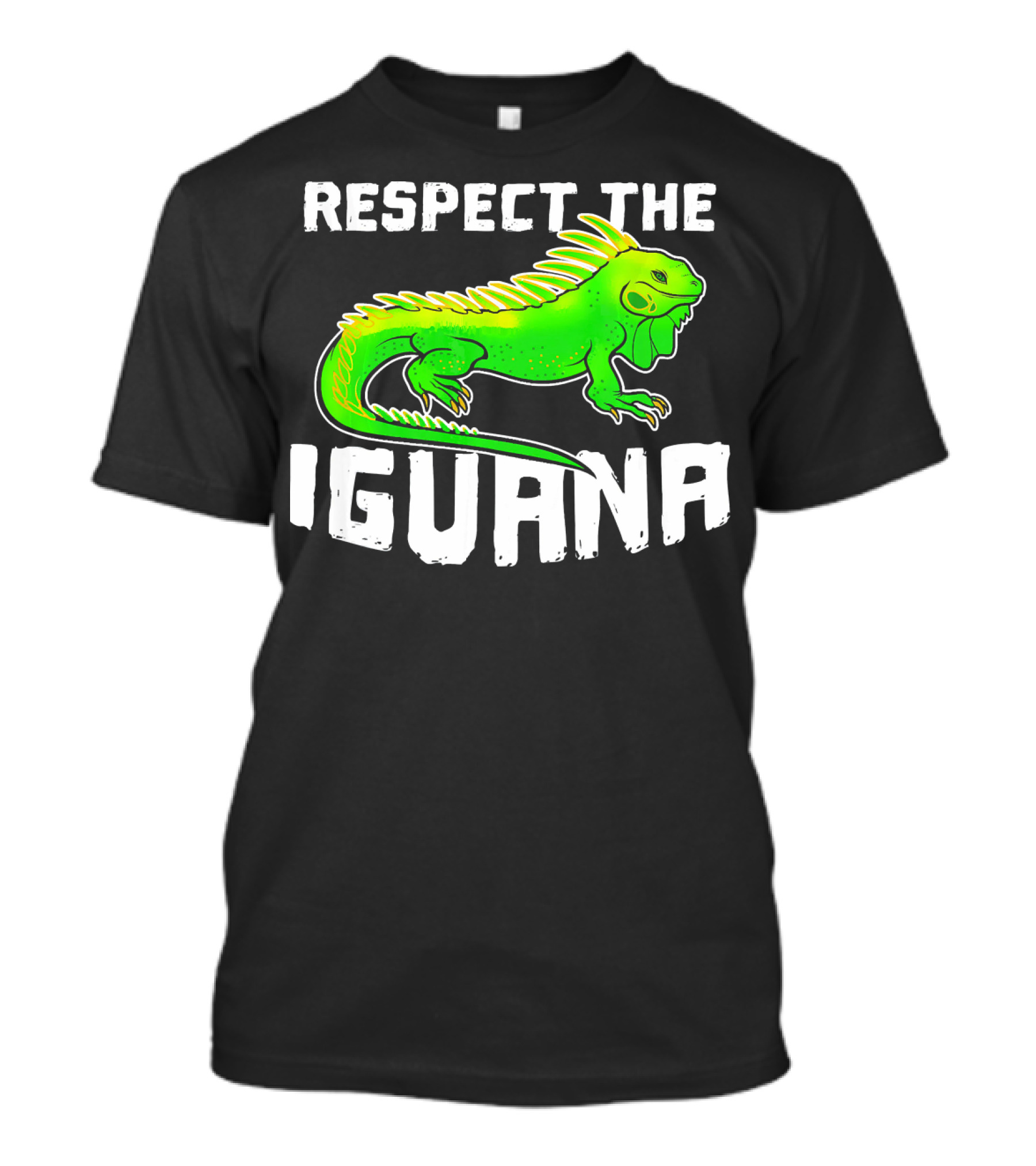 Respect The Iguana Pet Lizard Lover T-Shirt