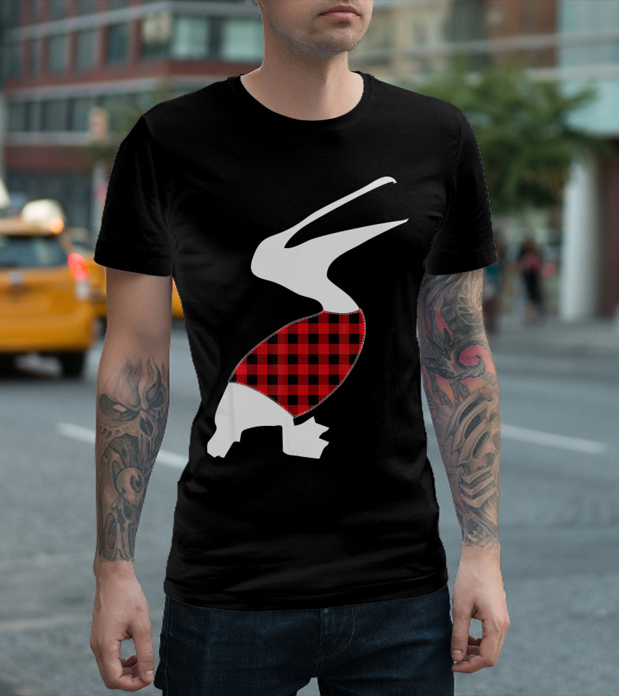 PELICAN Christmas Red Plaid Costumes Iconic T-Shirt
