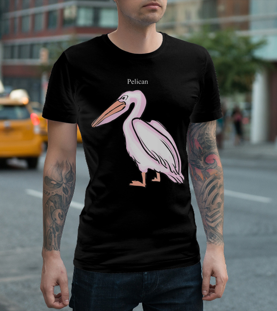 Pelican Bird Lover Standing Bird T-Shirt